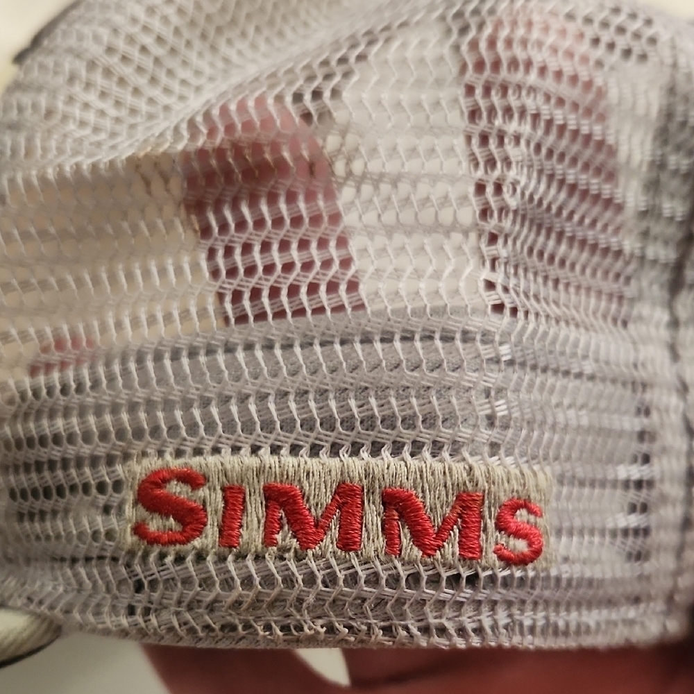 Simms Red and Gray Fish Design Cap - Picture 3 of 6